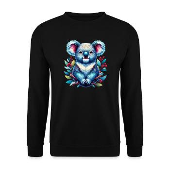 Koala - Sweat-shirt Unisexe - noir - Devant - Alina (178cm) & Michal (187cm)