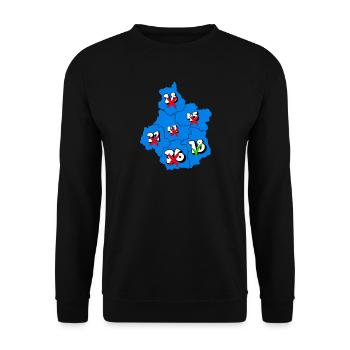 Région centre - Sweat-shirt Unisexe - noir - Devant - Alina (178cm) & Michal (187cm)