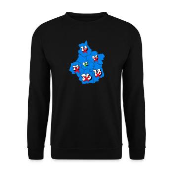 Région centre - Sweat-shirt Unisexe - noir - Devant - Alina (178cm) & Michal (187cm)