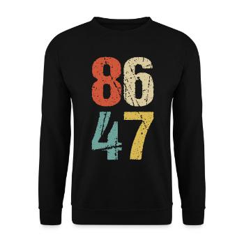 Anti- - 86 47 I - Unisex Pullover - Schwarz - Vorne - Alina (178cm) & Michal (187cm)