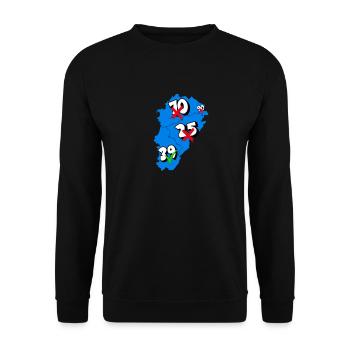 Région franche comté - Sweat-shirt Unisexe - noir - Devant - Alina (178cm) & Michal (187cm)