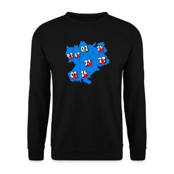 Région Rhône-Alpes - Sweat-shirt Unisexe - noir - Devant - Alina (178cm) & Michal (187cm)