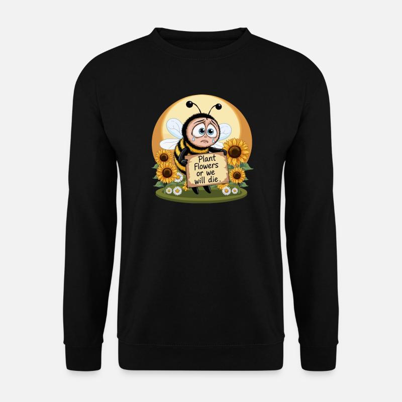 Bienen Retten - Unisex Pullover - Schwarz