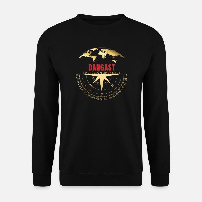 Koordinaten Dangast - Unisex Pullover - Schwarz