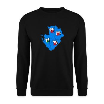 Région Poitou-Charentes - Sweat-shirt Unisexe - noir - Devant - Alina (178cm) & Michal (187cm)