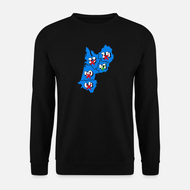 Region Aquitanien - Unisex Pullover - Schwarz