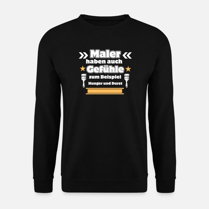 Maler Gefühle - Unisex Pullover - Schwarz
