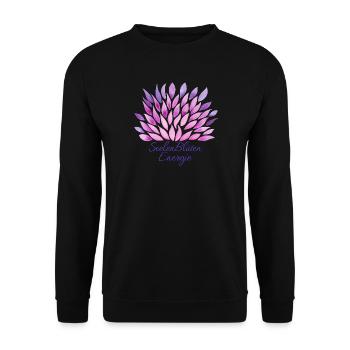 SeelenBlüten Energie - Sonja Ariel von Staden - Unisex Pullover - Schwarz - Vorne - Alina (178cm) & Michal (187cm)