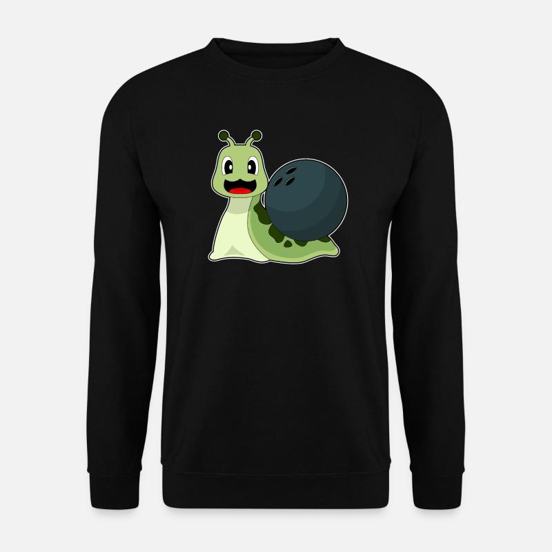 Schnecke Bowling Bowlingkugel - Unisex Pullover - Schwarz