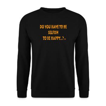 Bold Motivational Text Design - Unisex Sweatshirt - black - Front - Alina (178cm) & Michal (187cm)