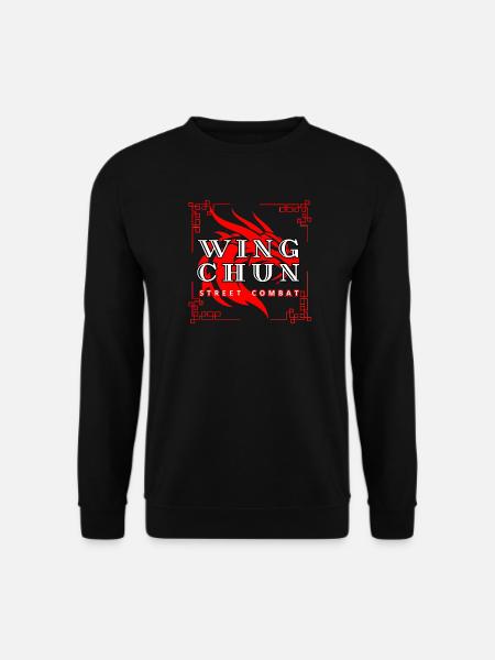 Wing Chun Straßenkampf Drachen Shirt - Unisex Pullover - Schwarz