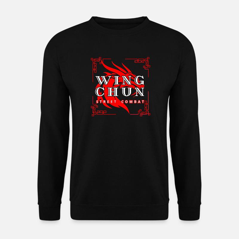 Chemise dragon de combat de rue Wing Chun - Sweat-shirt Unisexe - noir