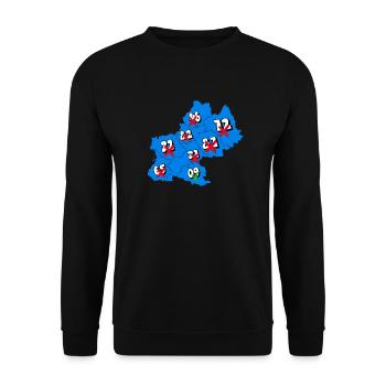 Midi-Pyrénées Region - Unisex Sweatshirt - black - Front - Alina (178cm) & Michal (187cm)