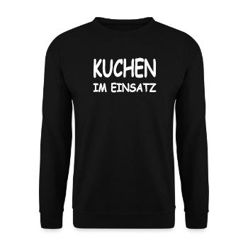 Kuchen - Unisex Pullover - Schwarz - Vorne - Alina (178cm) & Michal (187cm)