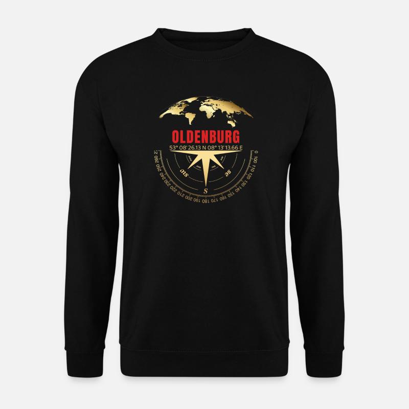 Koordinaten Oldenburg - Unisex Pullover - Schwarz