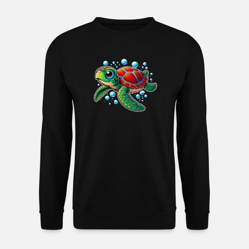 Schildkröte - Unisex Pullover - Schwarz