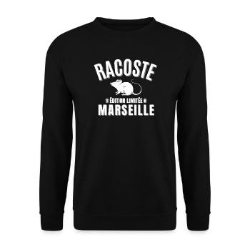 Marseille, Marseillais, Marseille humour - Sweat-shirt Unisexe - noir - Devant - Alina (178cm) & Michal (187cm)