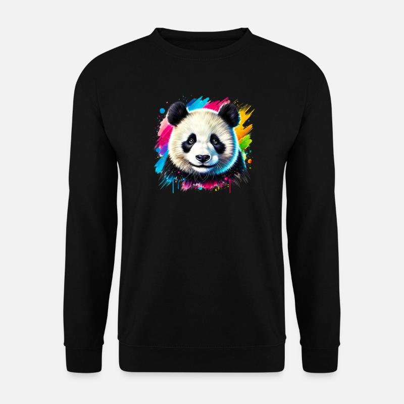 Panda - Sweat-shirt Unisexe - noir