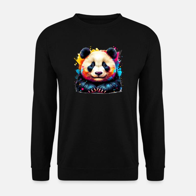 Panda - Unisex Sweatshirt - black