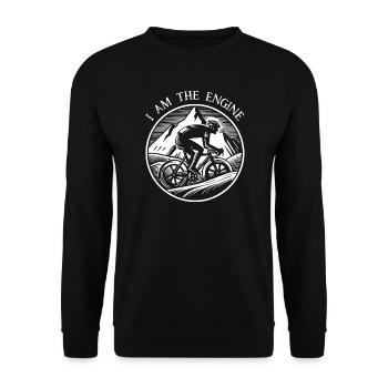 Vélo et Montagnes Vintage - Sweat-shirt Unisexe - noir - Devant - Alina (178cm) & Michal (187cm)