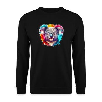 Koala - Sweat-shirt Unisexe - noir - Devant - Alina (178cm) & Michal (187cm)