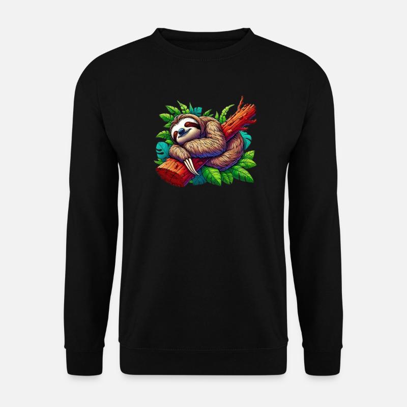 Sloth - Unisex Sweatshirt - black