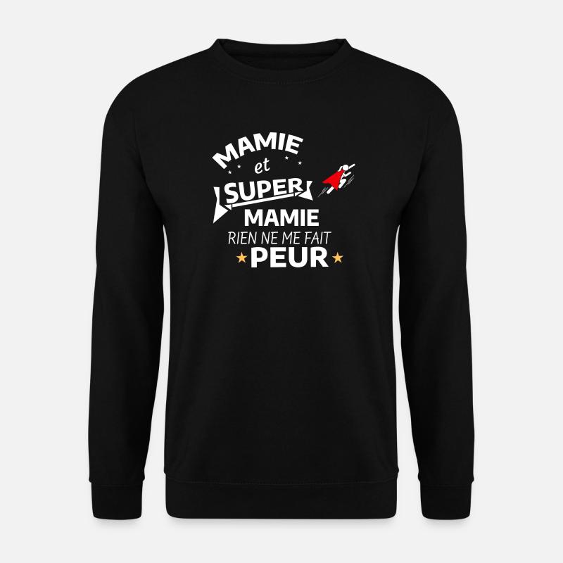 Mama Superheldin Poster - Unisex Pullover - Schwarz