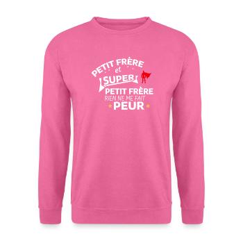 Humorvolles Zitat für heldenhaften Bruder - Unisex Pullover - Pink - Vorne