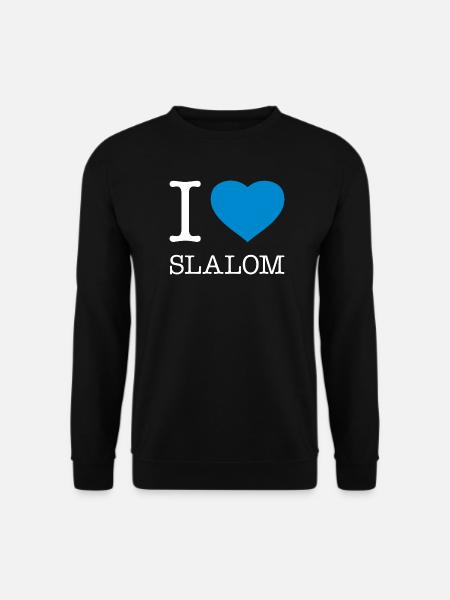 J’ADORE LE SLALOM - Sweat-shirt Unisexe - noir