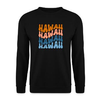 Hawaii - Unisex Pullover - Schwarz - Vorne - Alina (178cm) & Michal (187cm)