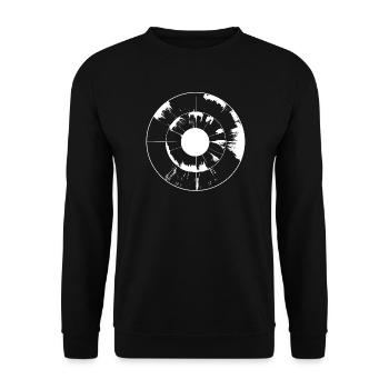 Solar Storm of Circles - Unisex Sweatshirt - black - Front - Alina (178cm) & Michal (187cm)