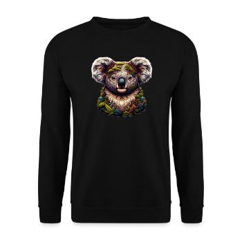 Koala - Unisex Pullover - Schwarz - Vorne - Alina (178cm) & Michal (187cm)