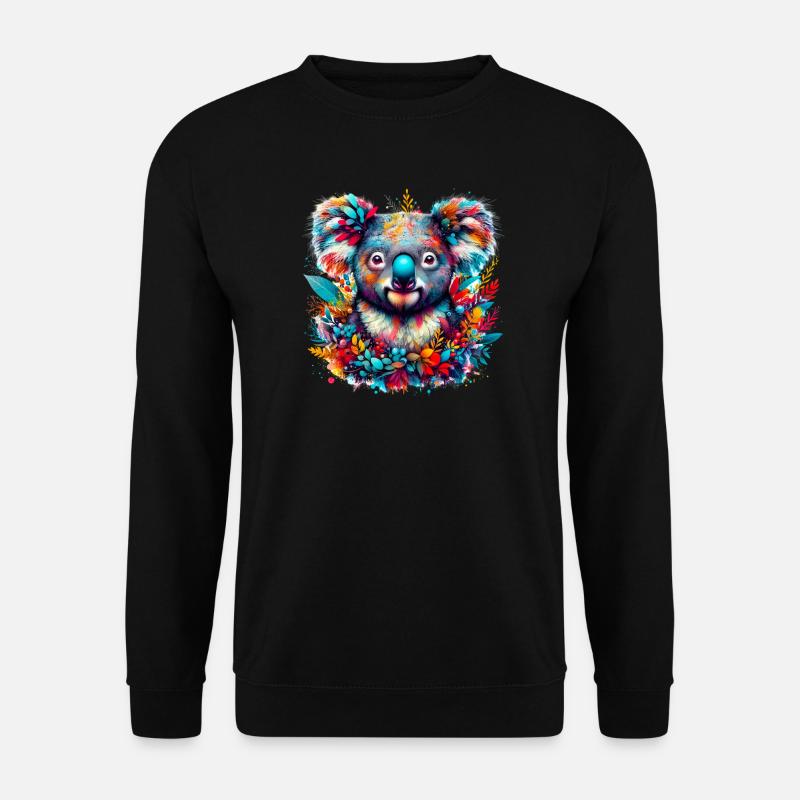 Koala - Unisex Pullover - Schwarz