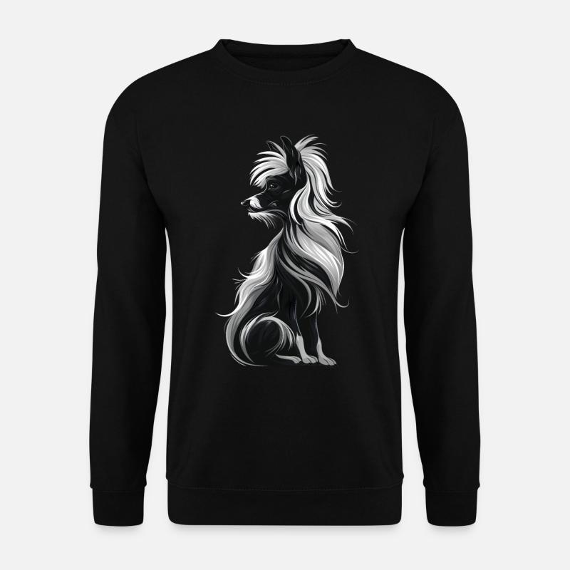 Chinesischer Schopfhund - Unisex Pullover - Schwarz