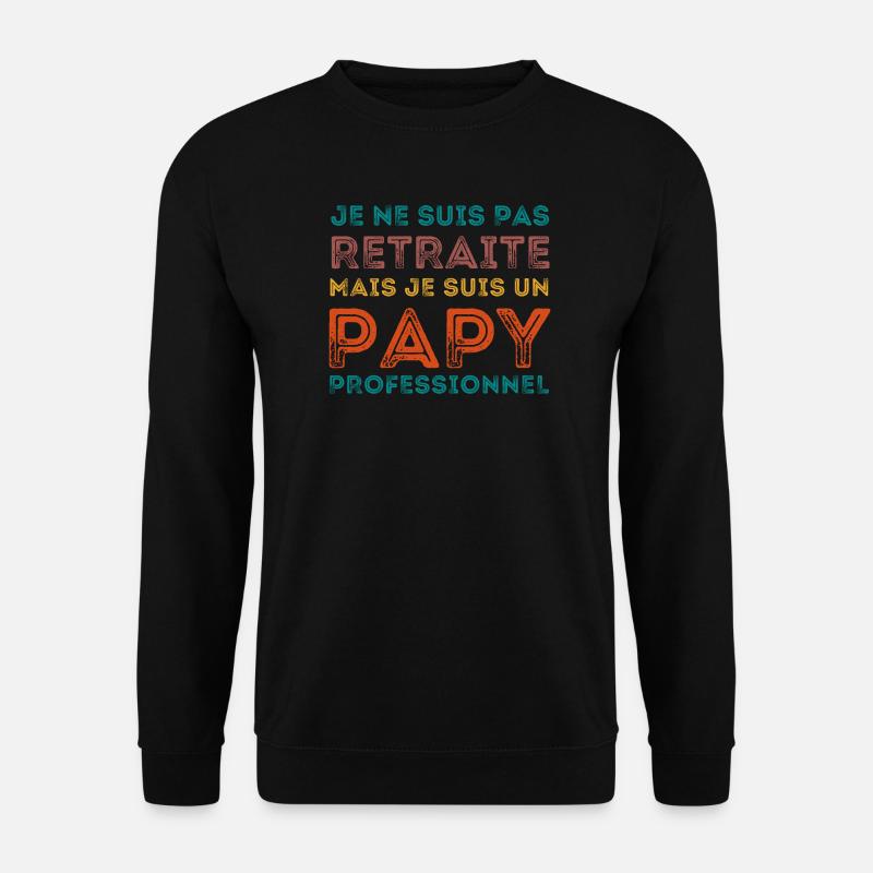 ICH BIN EIN RETRO-PROFI-OPA - Unisex Pullover - Schwarz