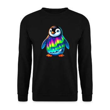 Pingouin - Sweat-shirt Unisexe - noir - Devant - Alina (178cm) & Michal (187cm)