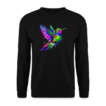 Colibri - Sweat-shirt Unisexe - noir - Devant - Alina (178cm) & Michal (187cm)