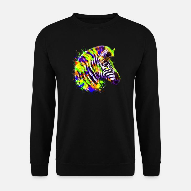 Zebra - Unisex Sweatshirt - black
