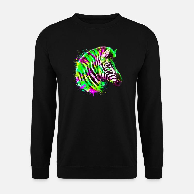 Zebra - Unisex Pullover - Schwarz