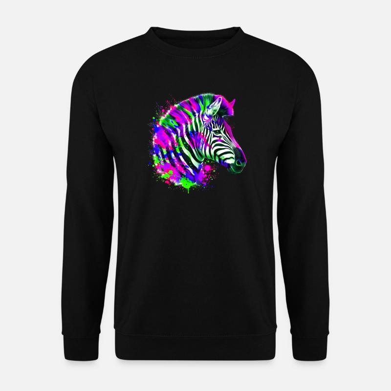 Zebra - Unisex Pullover - Schwarz