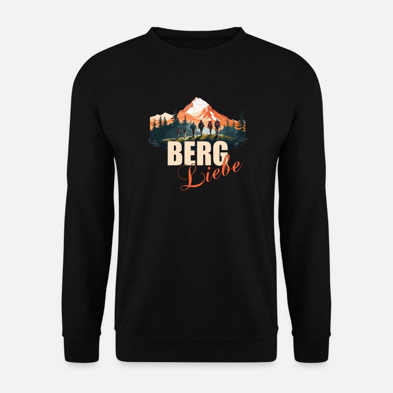 Berg Liebe - Unisex Pullover - Schwarz