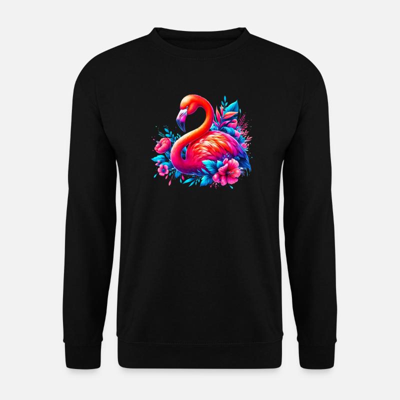 Flamingo - Unisex Pullover - Schwarz