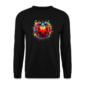 Coccinelle - Sweat-shirt Unisexe - noir - Devant - Alina (178cm) & Michal (187cm)