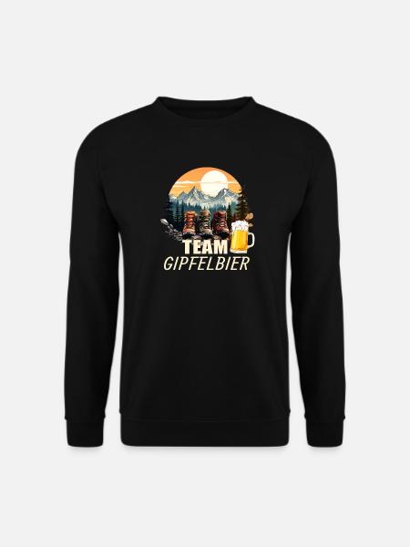 Team Gipfelbier - Unisex Pullover - Schwarz