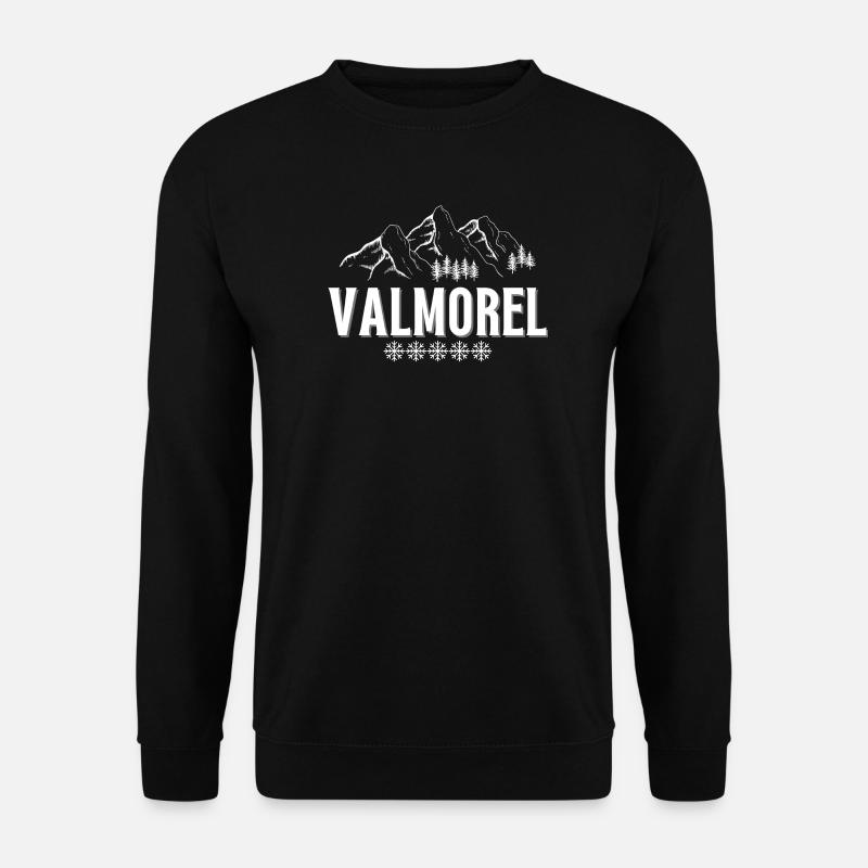VALMOREL, ski resort, ski area - Unisex Sweatshirt - black
