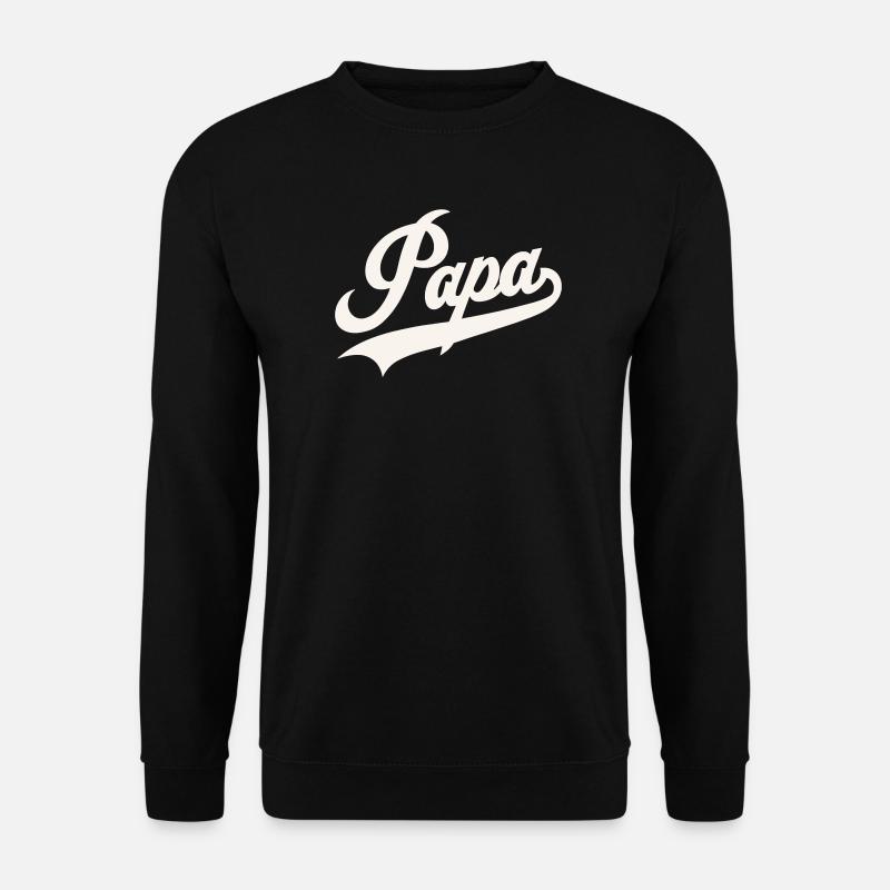 Classic Papa Script - Unisex Sweatshirt - black