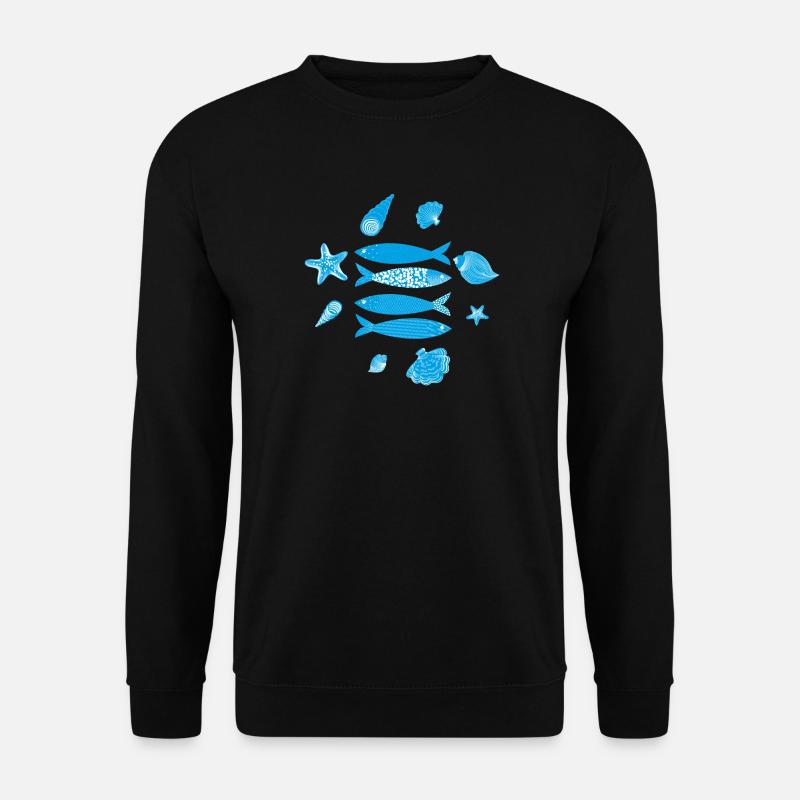 Underwater Sea Fish Pattern - Unisex Sweatshirt - black