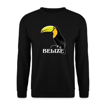 Toucan Belize - Unisex Sweatshirt - black - Front - Alina (178cm) & Michal (187cm)