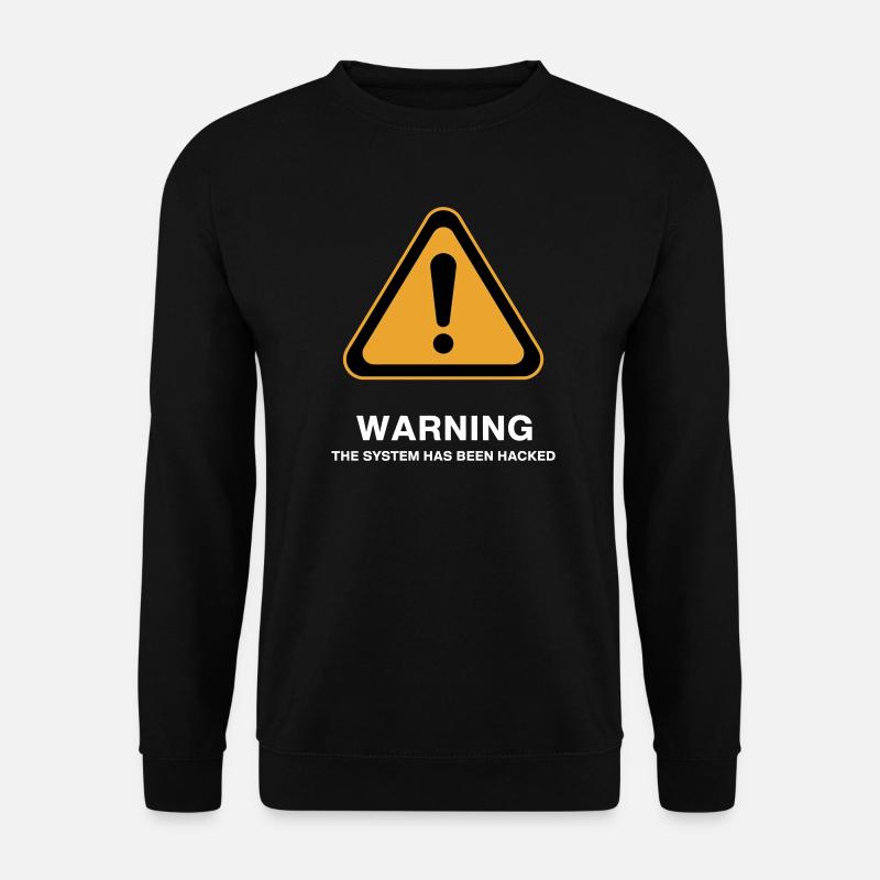 Icône d’avertissement du système piraté - Sweat-shirt Unisexe - noir