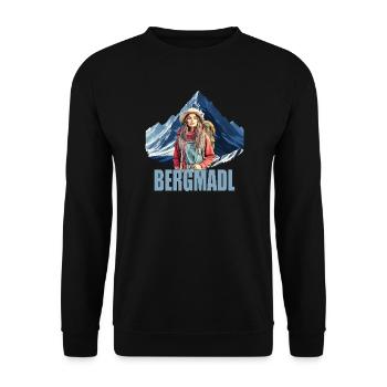 Bergmadl - Unisex Pullover - Schwarz - Vorne - Alina (178cm) & Michal (187cm)